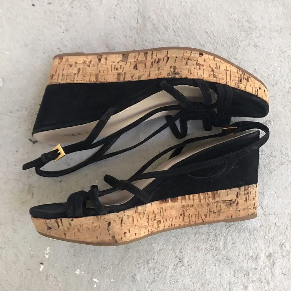 Prada  Wedge  Sandals